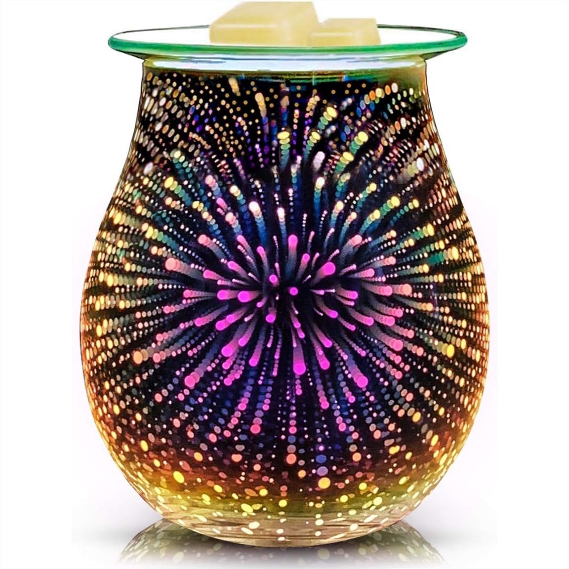 Home Fragrance Wax Melts - 3D Glass Electric Wax Melt Warmer