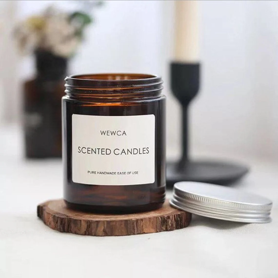 2pcs 8 Oz Empty Candle Jar Rou - Amber Jar Candle 리뷰 및 가격