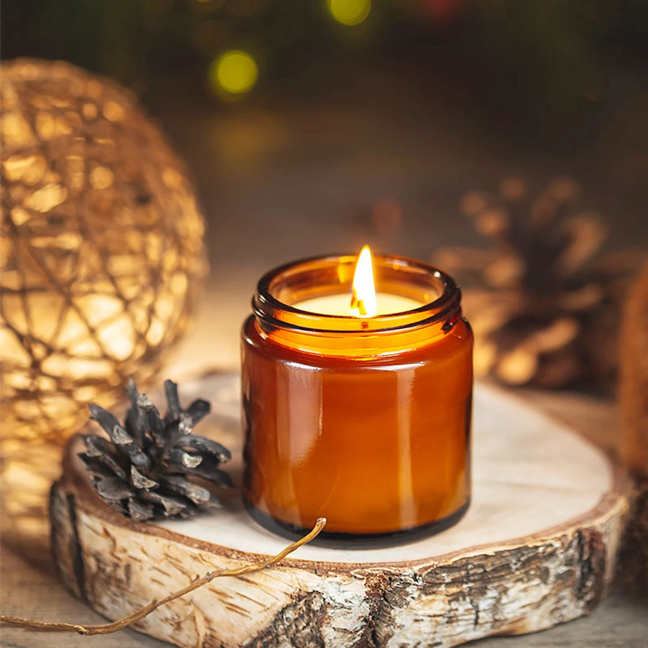 Glass Candle Jars, 4oz Amber R - Amber Jar Candle 리뷰 및 가격