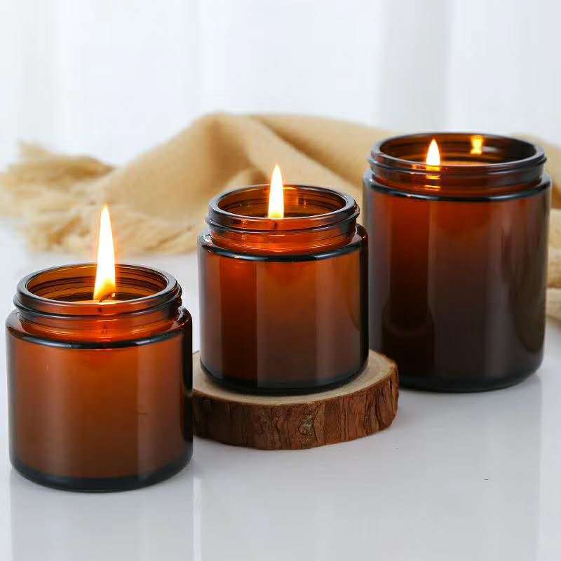 Glass Candle Jars, 4oz Amber R - Amber Jar Candle 리뷰 및 가격