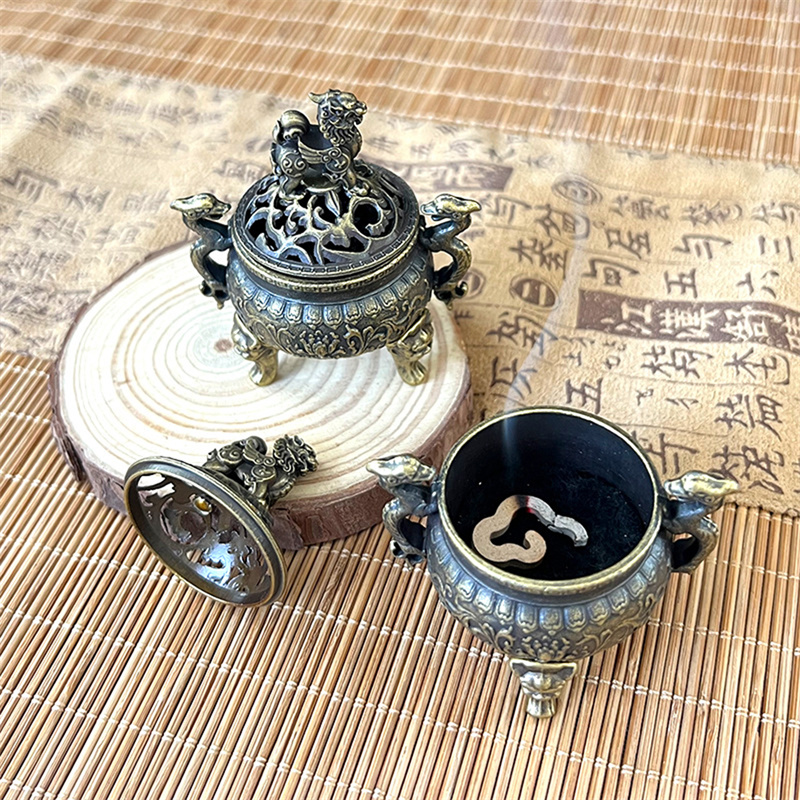 Vintage Alloy Incense Burner S - Home Fragrance Miniso 리뷰 및 가격