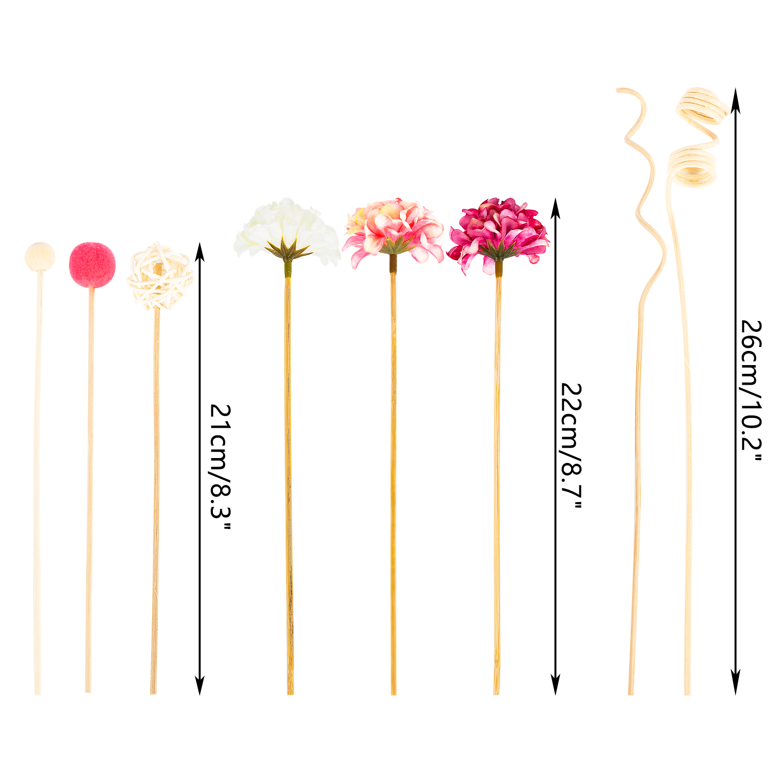 NEW 10PCS Pink Hydrangea Flowe - Home Fragrance Reeds 리뷰 및 가격