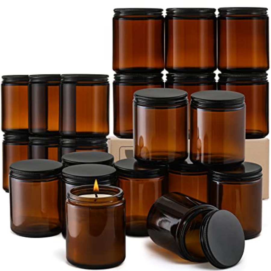 Pack, 8 OZ Thick Amber Candle  - Amber Jar Candle 리뷰 및 가격