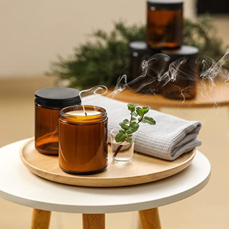 Pack, 8 OZ Thick Amber Candle  - Amber Jar Candle 리뷰 및 가격