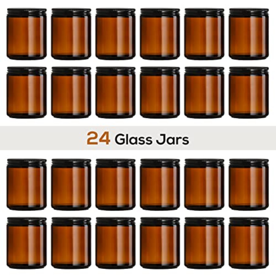 Pack, 8 OZ Thick Amber Candle  - Amber Jar Candle 리뷰 및 가격