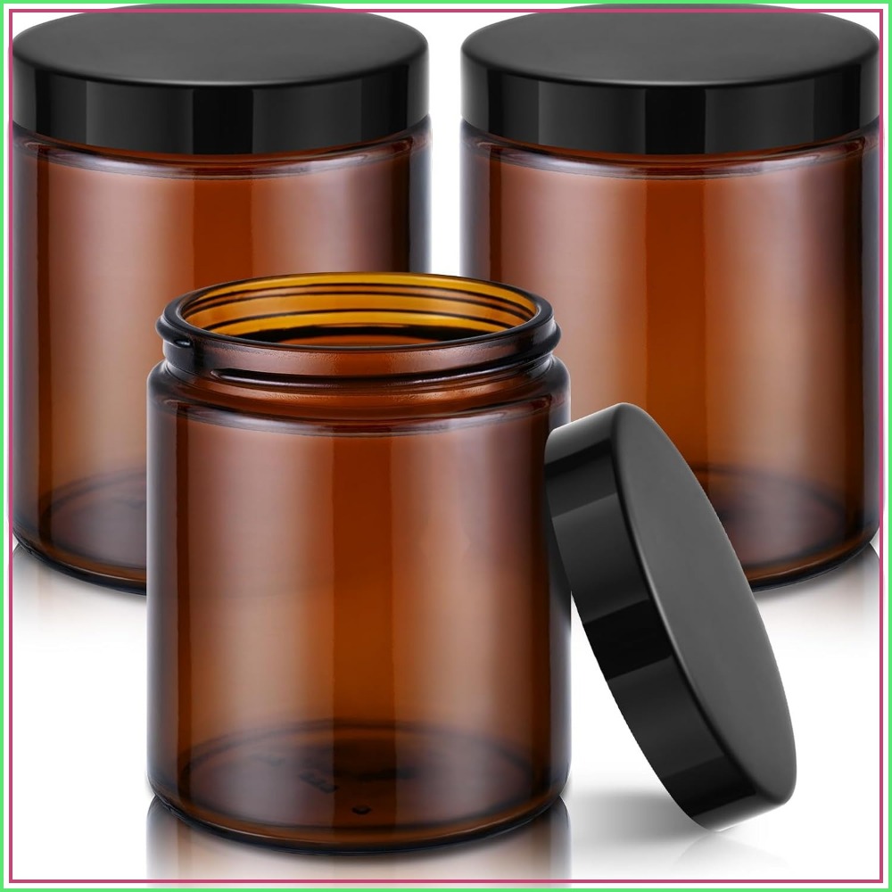 8oz Amber Glass Jars with Lids - Amber Jar Candle 리뷰 및 가격