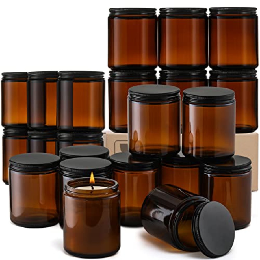 Pack, 8 OZ Thick Amber Candle  - Amber Jar Candle 리뷰 및 가격