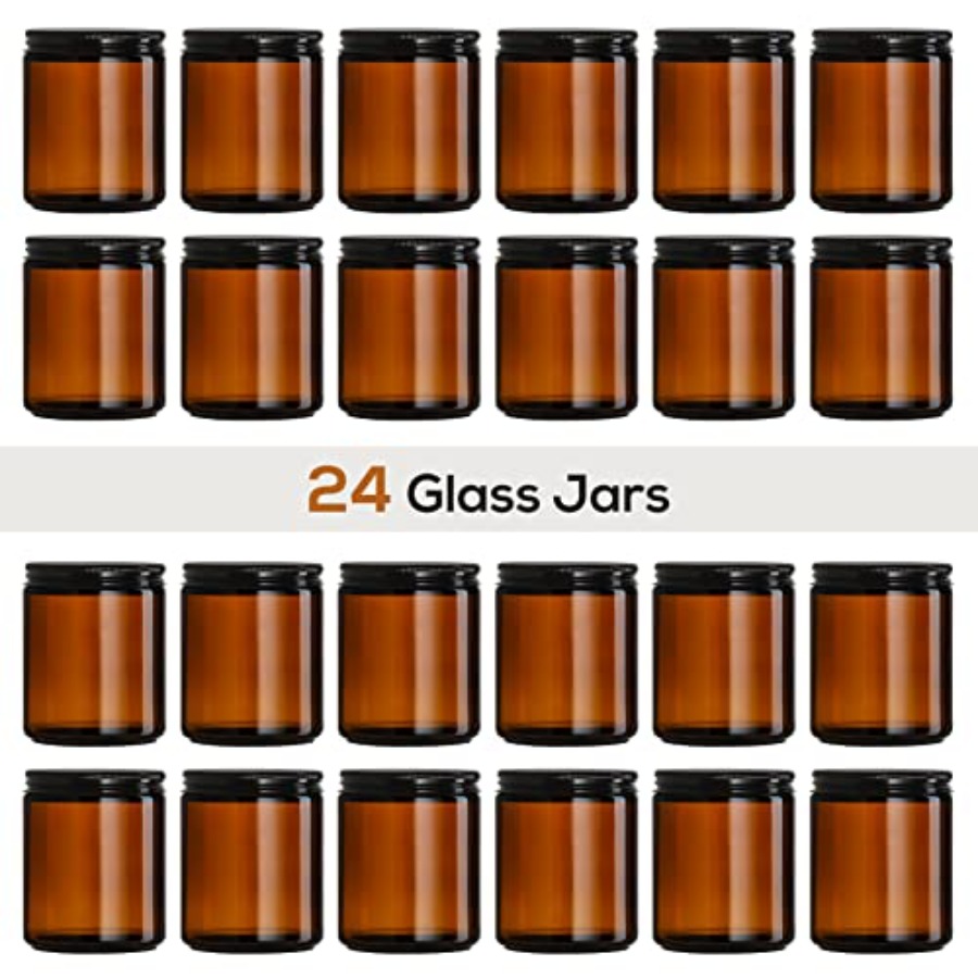 Pack, 8 OZ Thick Amber Candle  - Amber Jar Candle 리뷰 및 가격