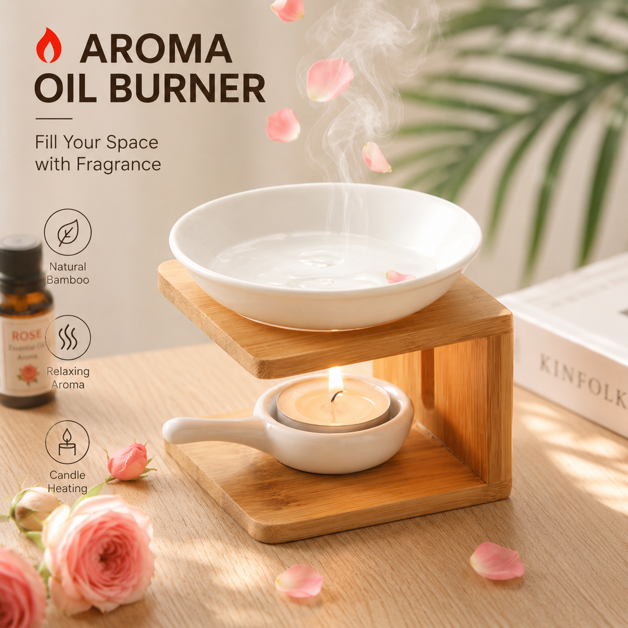 Bamboo Ceramic Essential Oil B - Home Fragrance Wax Melts 리뷰 및 가격