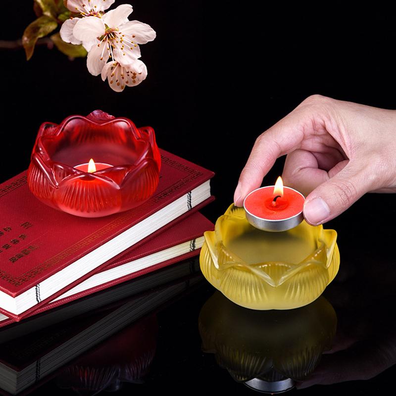 Glass Lotus Candle Holder Wind - Home Fragrance Lamp 리뷰 및 가격