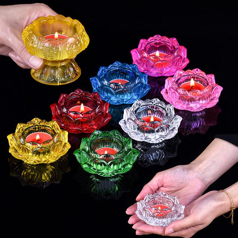 Glass Lotus Candle Holder Wind - Home Fragrance Lamp 리뷰 및 가격
