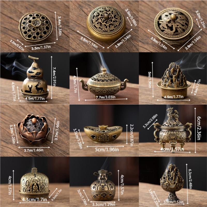 Vintage Alloy Incense Burner S - Home Fragrance Miniso 리뷰 및 가격