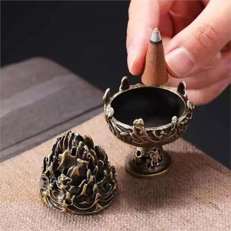 Vintage Alloy Incense Burner S - Home Fragrance Miniso 리뷰 및 가격