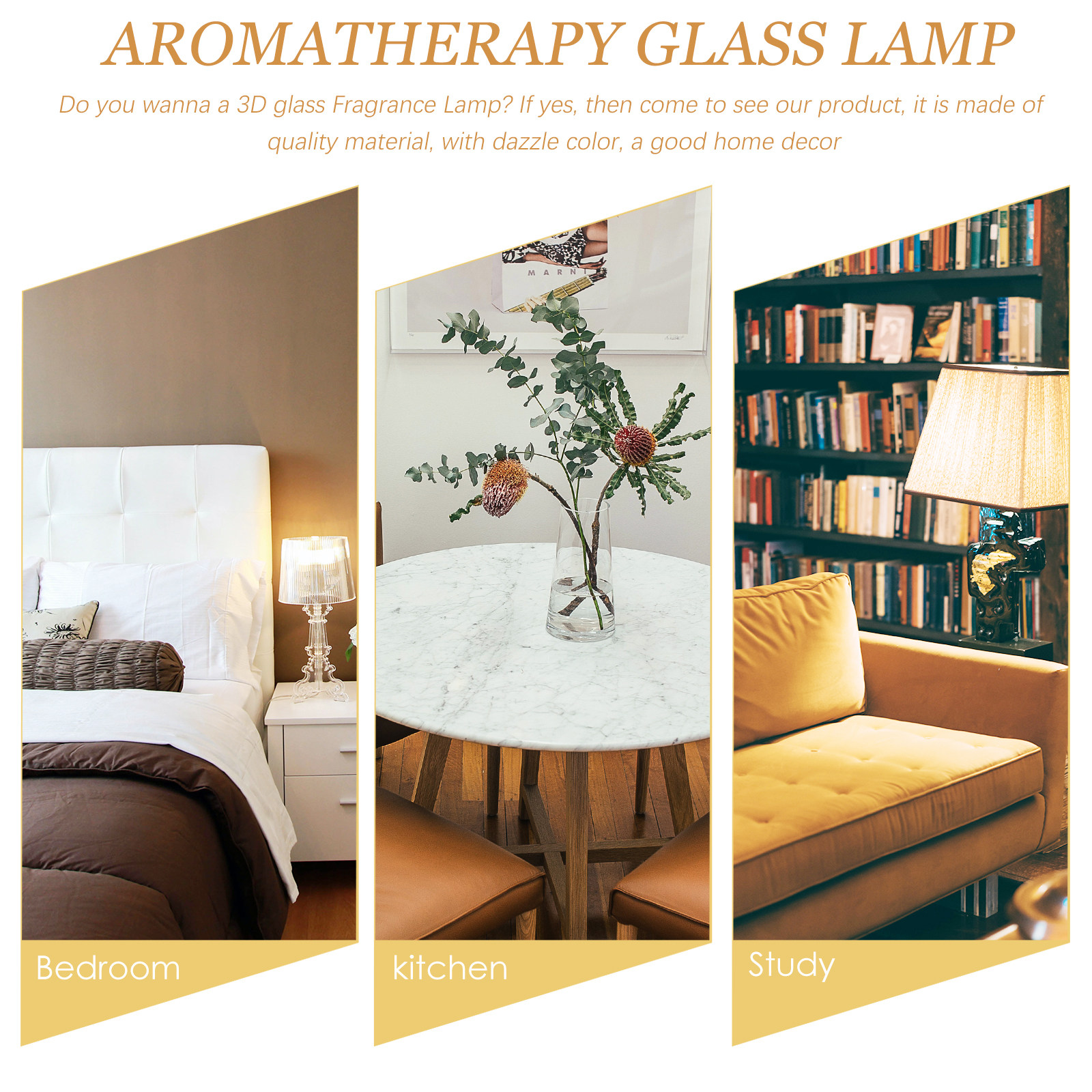 1Pcs Elegant 3D Glass Fragranc - Home Fragrance Lamp 리뷰 및 가격