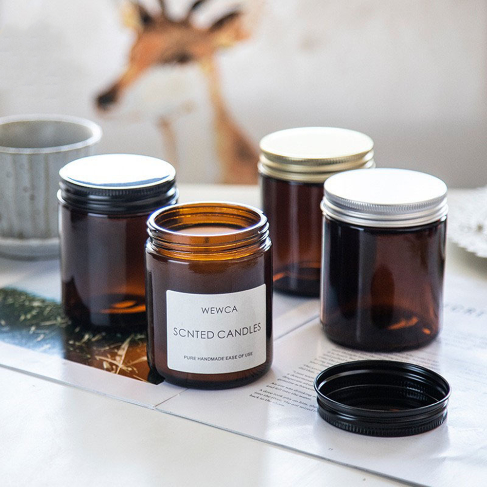 Empty Candle Jars, 8oz Amber G - Amber Jar Candle 리뷰 및 가격