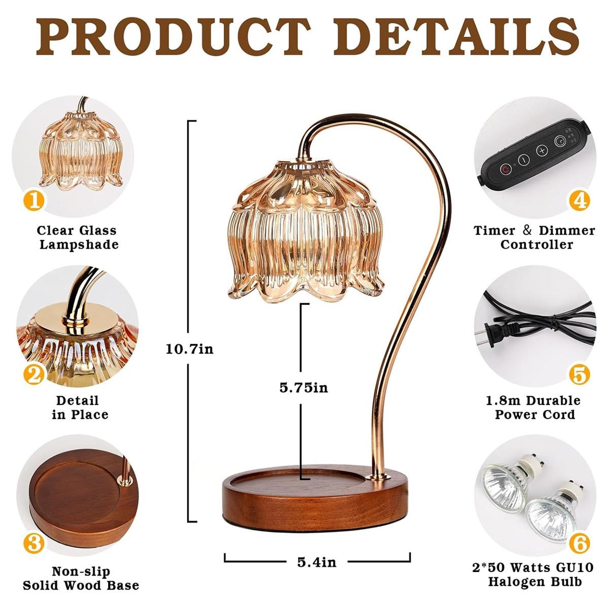 Candle Warmer Lamp With Timer  - Home Fragrance Lamp 리뷰 및 가격