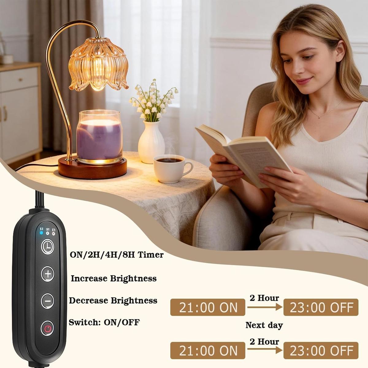 Candle Warmer Lamp With Timer  - Home Fragrance Lamp 리뷰 및 가격
