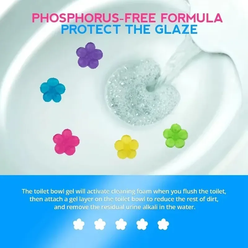 1/20pcs Flower Toilet Cleaner  - Home Fragrance Gel 리뷰 및 가격