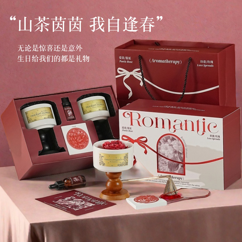 High-end Camellia Scented Cand - Home Fragrance Gift Box 리뷰 및 가격