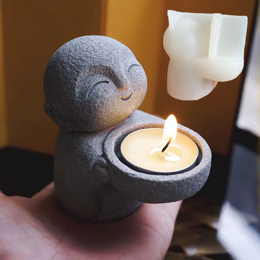 Cute Monk Candlestick Silicone - Home Fragrance Miniso 리뷰 및 가격