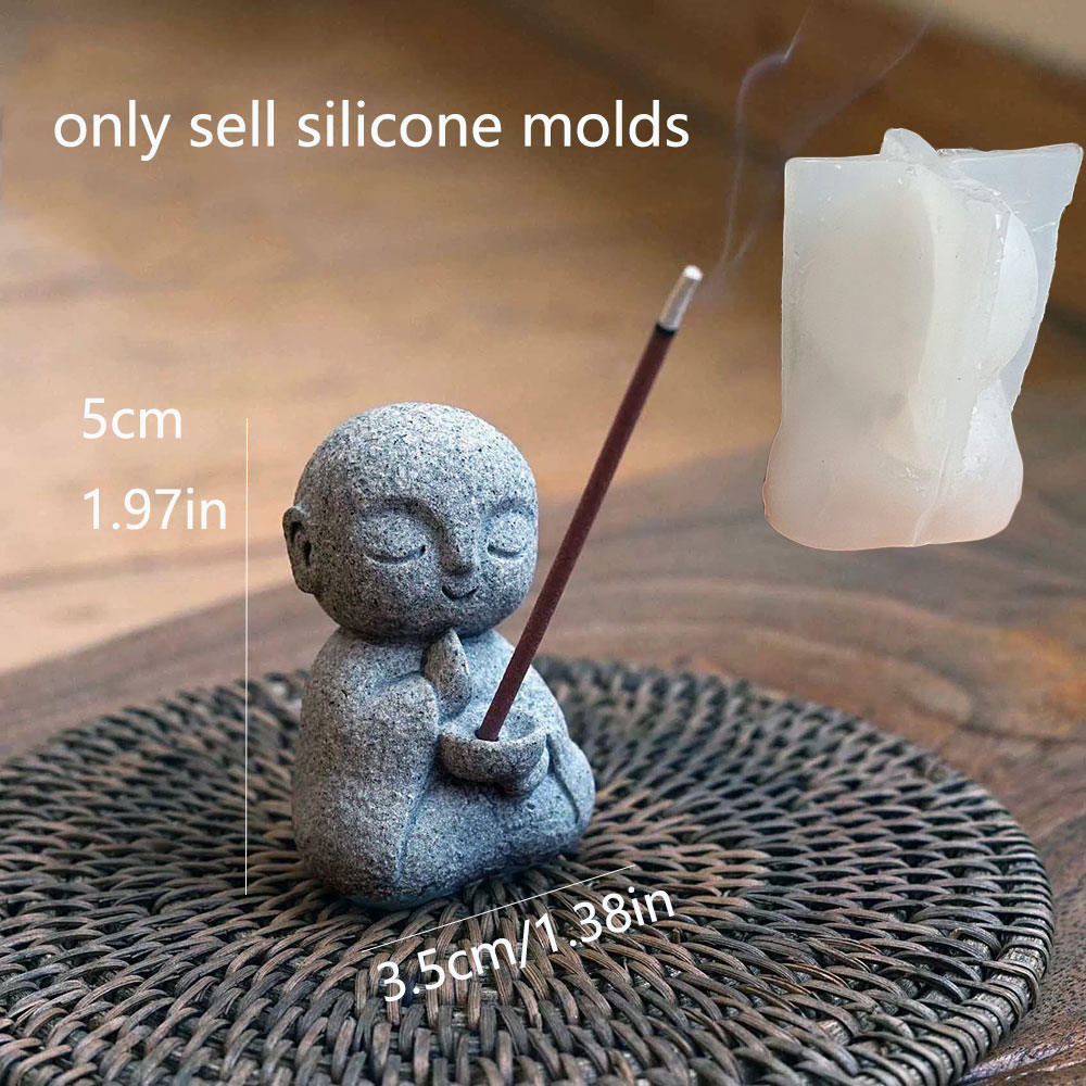 Cute Monk Candlestick Silicone - Home Fragrance Miniso 리뷰 및 가격