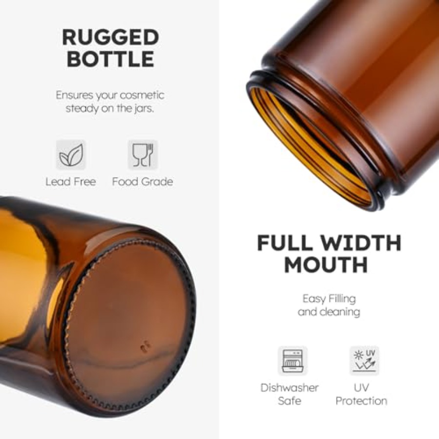 8oz Glass Jars with Lids, 30 P - Amber Jar Candle 리뷰 및 가격
