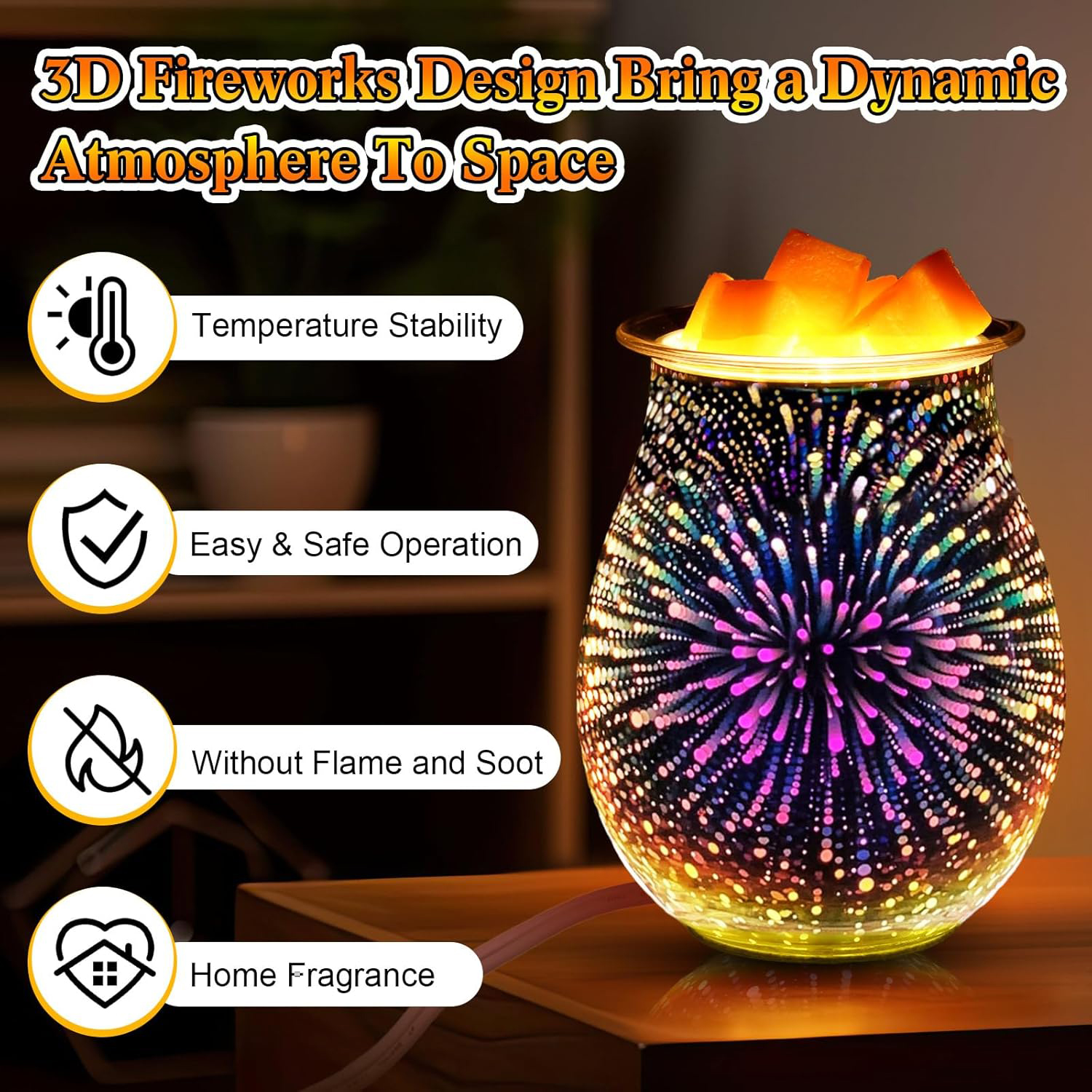 Wax Melts 3D Glass Electric Wa - Home Fragrance Wax Melts 리뷰 및 가격