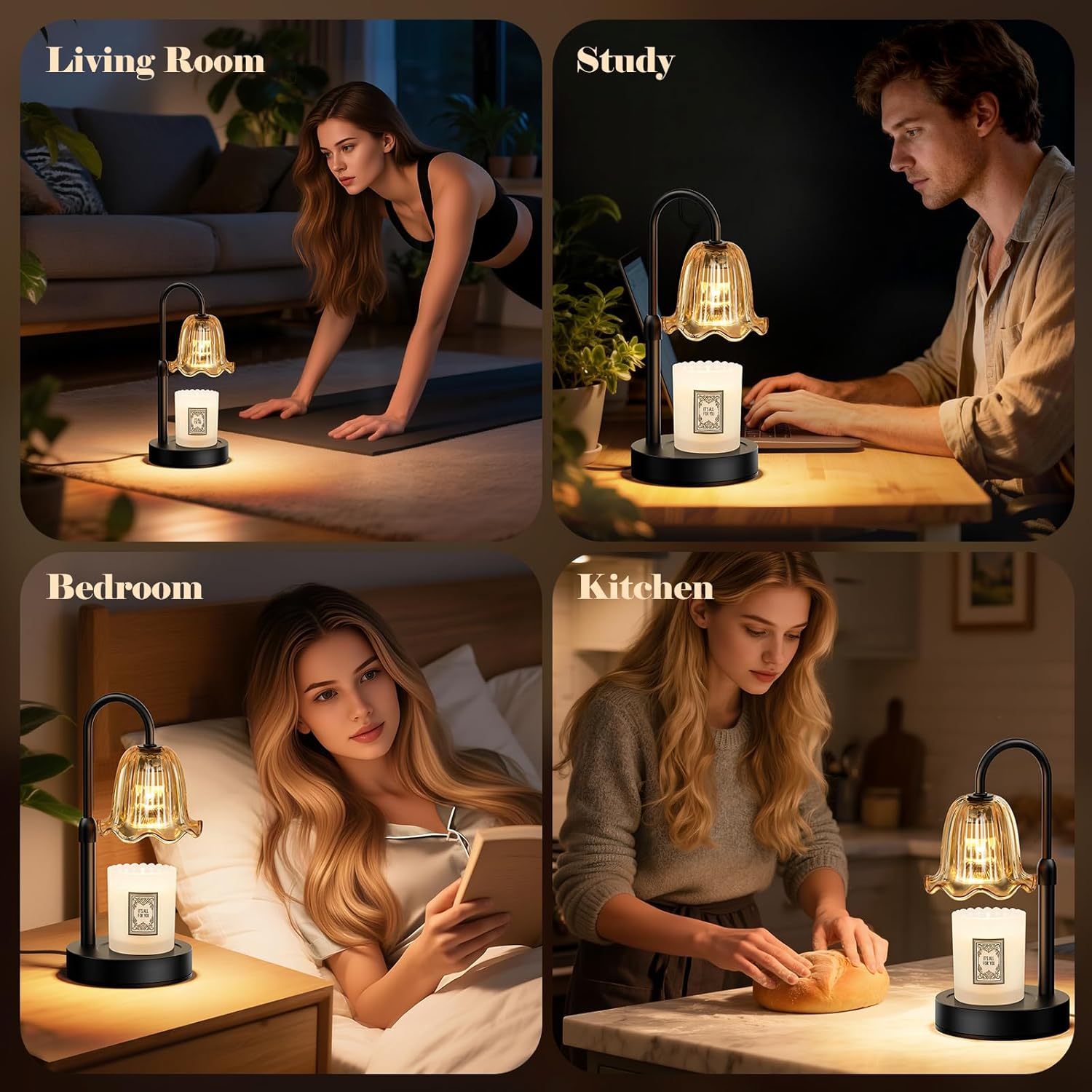Candle Warmer Lamp with Timer, - Amber Jar Candle 리뷰 및 가격
