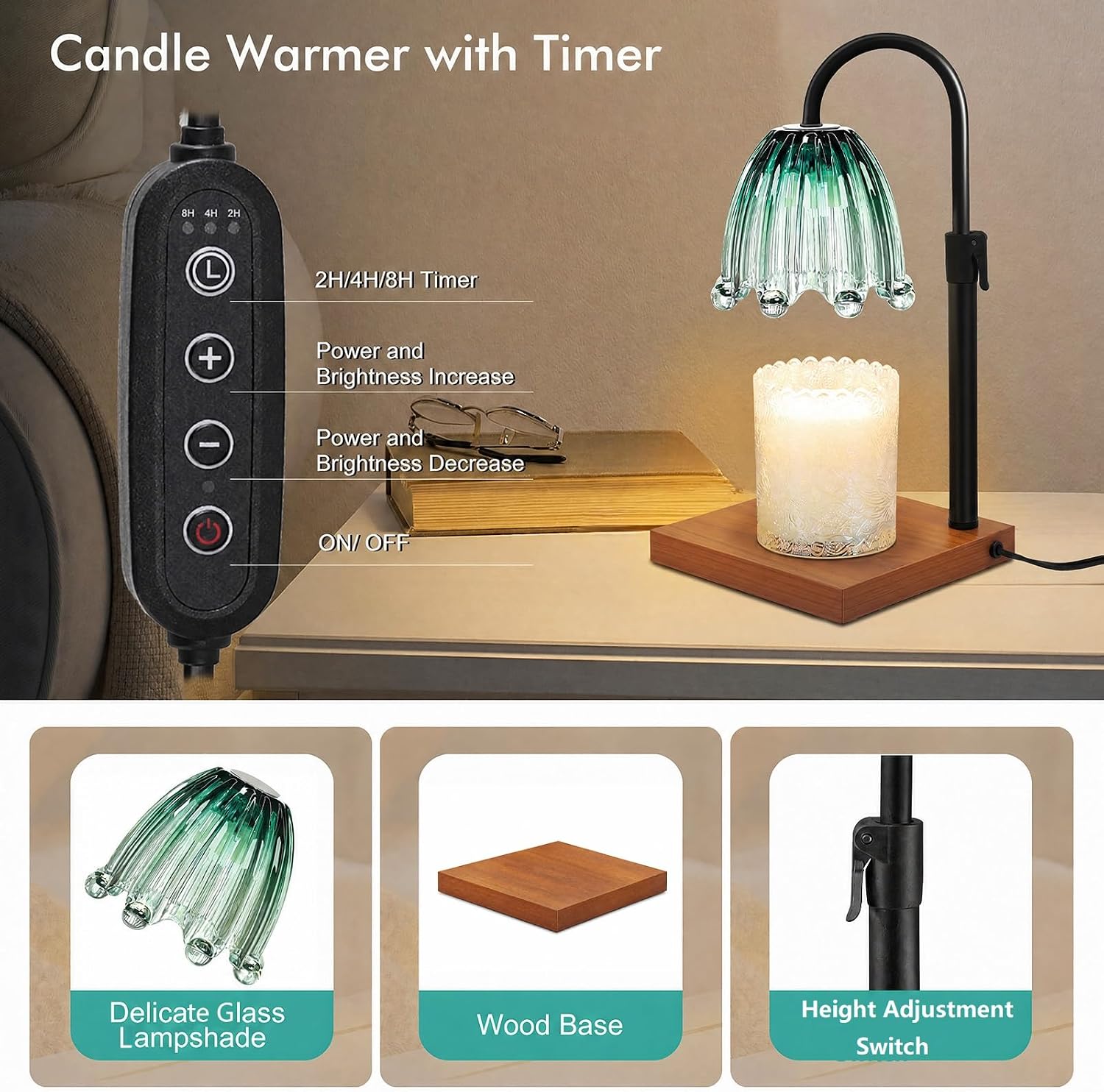 Candle Warmer Lamp with Timer, - Home Fragrance Lamp 리뷰 및 가격